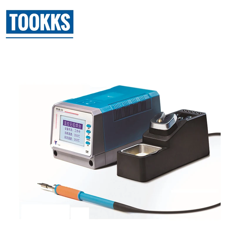 US $147.14 LEISTO T1211 Intelligent Lead Free Soldering Station BGA PCB Motherboard Repair Soldering Iron 75W With 3 pcs Solder Iron Tips