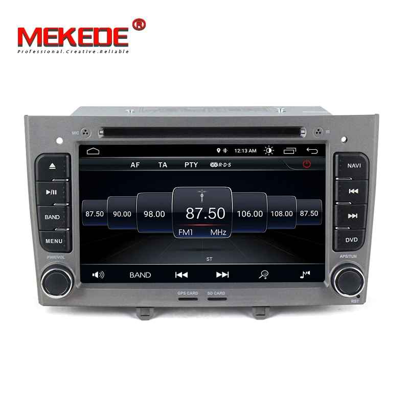 Clearance Gray colour! Android 8.1 multimedia unit car radio player for Peugeot 308 408 support GPS navigation Steering wheel controls 1
