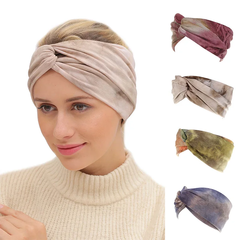

Colorful Women Headband Turban Twisted Cross Knot Hair Band For Girls Soft Cotton Female Hairband Hair Accessories