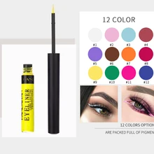 HANDAIYAN, Матовая жидкая подводка для глаз, цвета, макияж, блеск, очаровательный, стойкий, телесный, блестящий, Oogpotlood, водостойкий, Make UpTSLM2