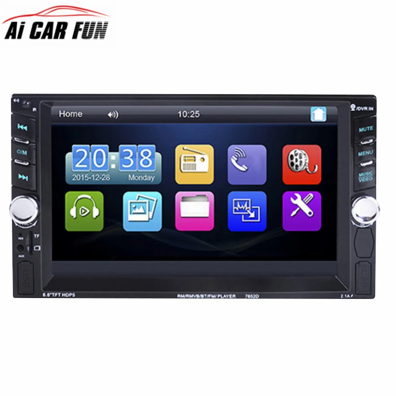 

2 DIN 7 inch Bluetooth HD Touch Sreen Car MP5 Player with Card Reader Radio Fast Charge with Camera Car Stereo Audio MP5 Player