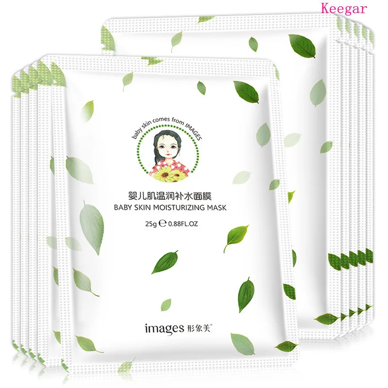 

10Pcs Images Face Mask Baby Facial Mask Deep Moisturizing Shrink Pores Oil Control Brighten Skin Mask for Woman Korean Cosmetics