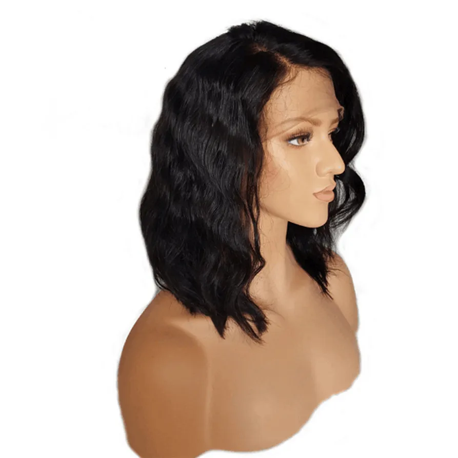 

NEW Short Seamless Lace Front Wig Hair Infant Hair 16 Inch Wig High Temperature Wire G0316