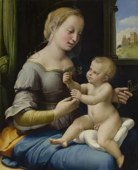 

wholesale painting # TOP art - Raphael - madonna della sedia The Virgin Mary with children oil painting ON CANVAS # 30"