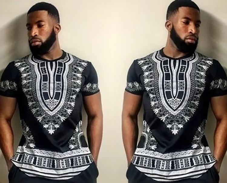 African Riche African Clothing Time-limited Hot Sale Traditional New Arrival Polyester Printing Men Clothes Dashiki Plus sizes (6)