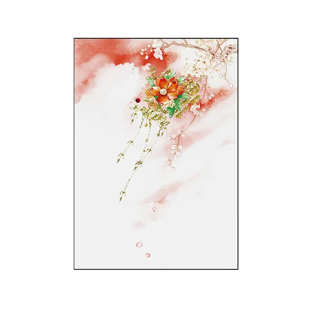 Japan-Style-watercolor-Landscape-Pink-Flower-Cherry-Canvas-Painting-poster-Art-Wall-Picture-girl-cute-For.jpg_640x640 (2)