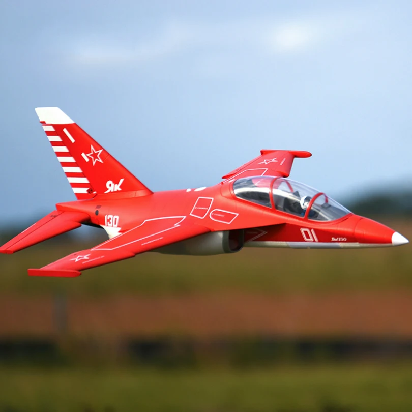 Радиоуправляемый самолет FMS яка 130 V2 70 мм Ducted Fan EDF Jet большой масштаб модель