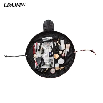 

LDAJMW Portable Large Capacity Cosmetic Storage Bag Travel Organizer Drawstring Bag Desktop Cosmetic Makeup Organizador
