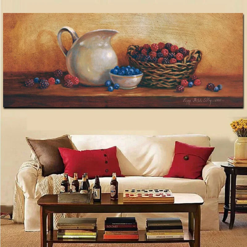 Classical Digital HD Print Still Life Fruit Oil Painting on Canvas Picture Kitchen Wall Art Poster Home Sofa Cuadro Decoration