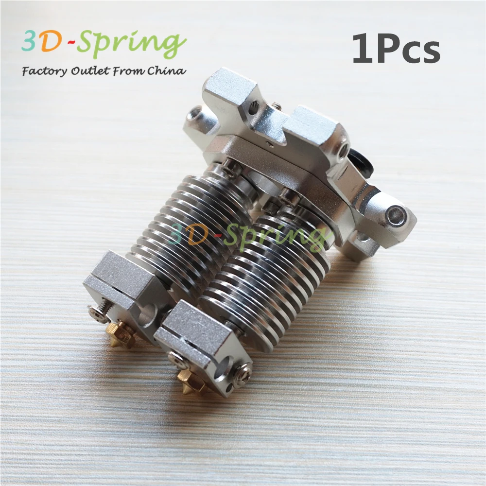 1Pcs V6 Remote Double Hotend Kit + M4 Effector Extruder nozzle For 1.75 3mm with Teflon / Fine