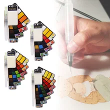 18/25/33/42; однотонные сапоги до середины голени Цвет Набор для рисования водой Цвет пигмент портативная щетка ручка Набор Nail Art для художника Портативный Nov-26B