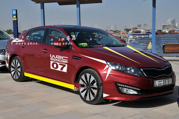 Наклейка на талию для Hyundai Verna Solaris Sonata8 украшенная цельным кузовом Mistra BA048|line