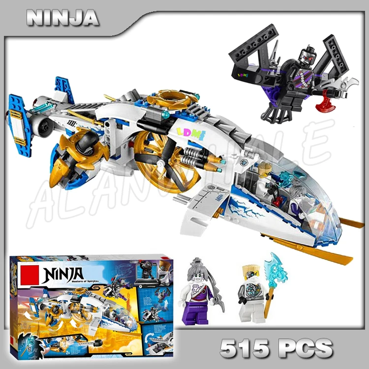 

515pcs Bela 10223 Ninja Copter Toy aircraft Assembled Building Blocks Toys Compatible with Lego
