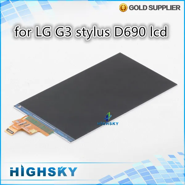 

10 pcs/lot HK free shipping 100% new tested replacement part for lcd LG G3 stylus D690 display