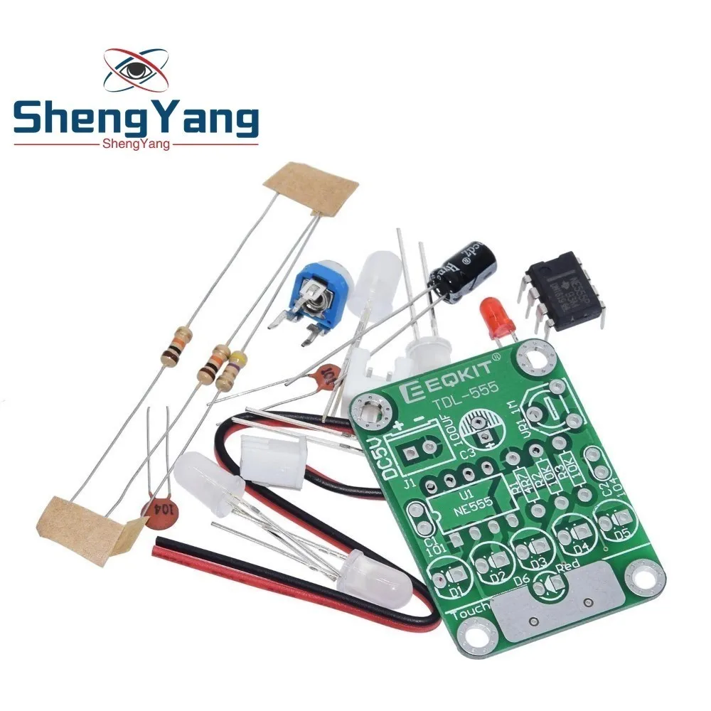 

ShengYang DIY Kit Touch LED Light Kit Touch Delay Lamp Electronic Parts Production Kit DC 5V adjustable 3s to 130s Adjustable
