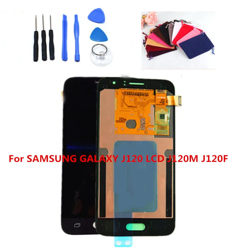 

J120 lcd For Samsung Galaxy J1 J120 J120F J120H J120M Lcd Display With Touch Screen Digitizer Assembly(Black /white/gold)