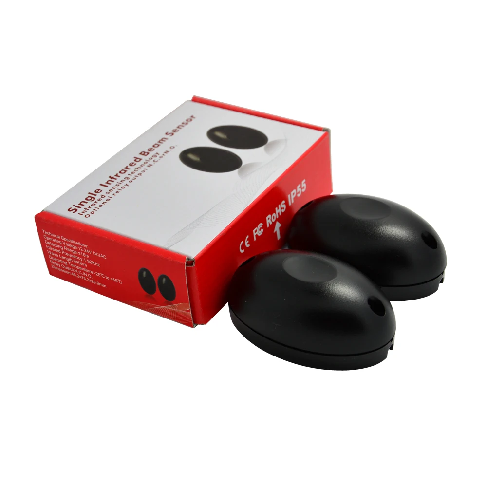 Pces ao ar Saída de Segurança em Casa Sinal de Bloqueio Sensor à Prova Livre Ativo Detector Infravermelho Escondido Alarme nc Nenhum ir Único Feixe Dwaterproof Água 2