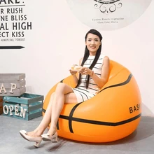 Adult inflatable bean bag chair basketball/football inflatable lazy sofa without bean bag chair outdoor indoor comfortable chair