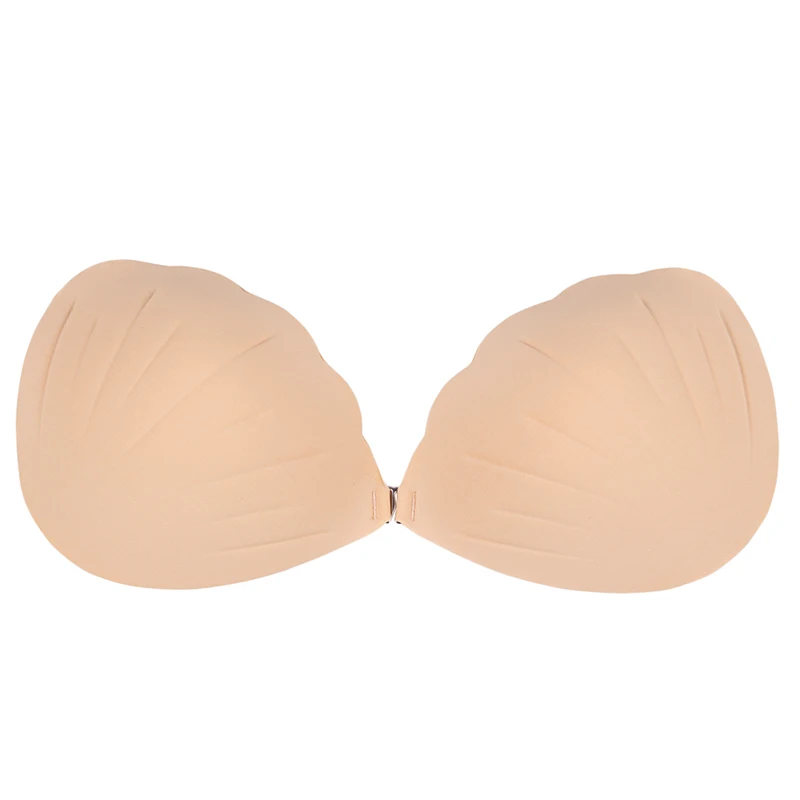 DODOING Sexy Fashion  Shell Invisible Bra Strapless Self Adhesive Push-up Bras For Women Ladies Seamless Backless Underwear