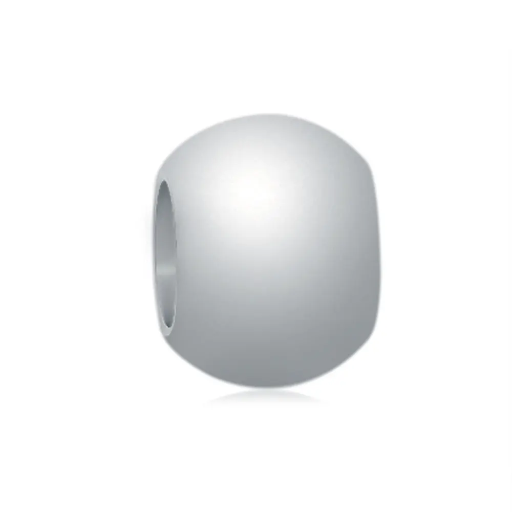 2017 New Stainless Steel Normal Polished Round Big Hole European Beads Charms For DIY Jewelry Making Wholesale | Украшения и