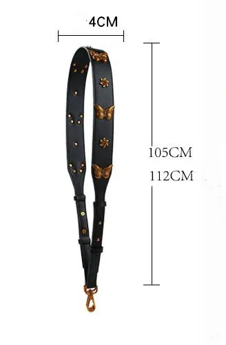 Новая модная женская сумка Регулируемая Замена ремней для плечевых сумок ремни высокого качества кожаный пояс с бабочками ремень