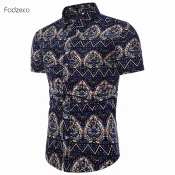 

Fadzeco Dashiki African Shirts For Men Clothes Button Big Size Ethnic Male Shirt Lapel Neck African Men Clothing Bazin Mix Color