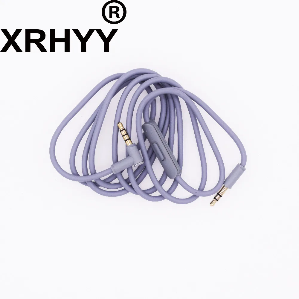 Xrhyy Grigio Di Ricambio Audio Cavo Del Cavo Del Legare Con In-Linea Del Microfono Per Beats Solo/Hd/Studio/ Pro/Detox/Wireless/Mixr Cuffie