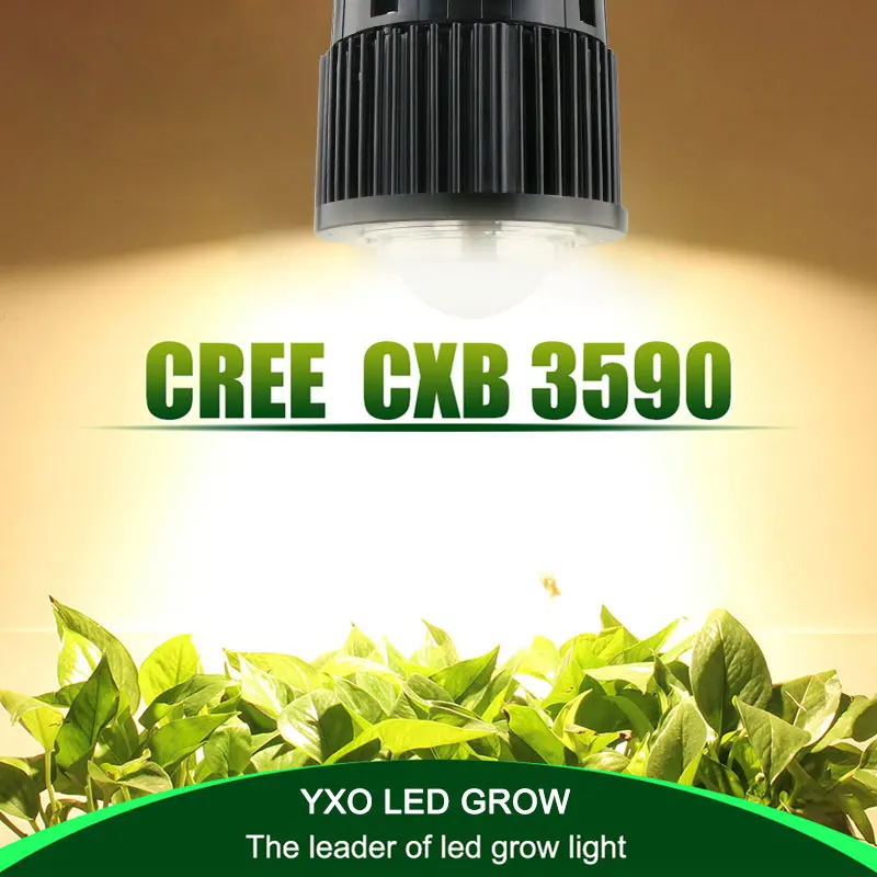 CREE CXB3590 COB светодиодный чип 100 вт полный спектр COB светодиодный светильник для выращивания гидропонных теплиц, тентов, коммерческих медицинских растений