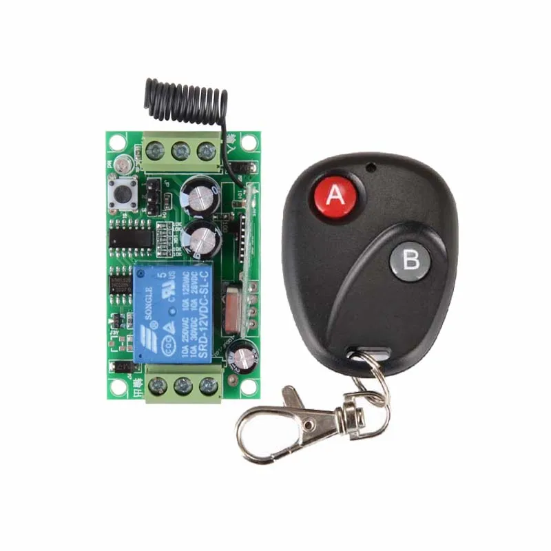 

DC 12V 1CH RF433MHZ Lighting Switch Curtain Remote Wireless Remote Control Switch System