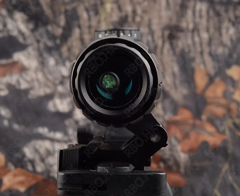 Тактический AR 15 AK 47 74 голографический 1x Красный точка зрения прицел 3x лупа Пикатинни Боковое крепление Охота Стрельба черный M9443