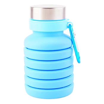 JOUDOO 470ML Retractable Folding Water Bottle Portable Silicone Coffee Bottle Outdoor Travel Drinking Sport Drink Kettle 40 6