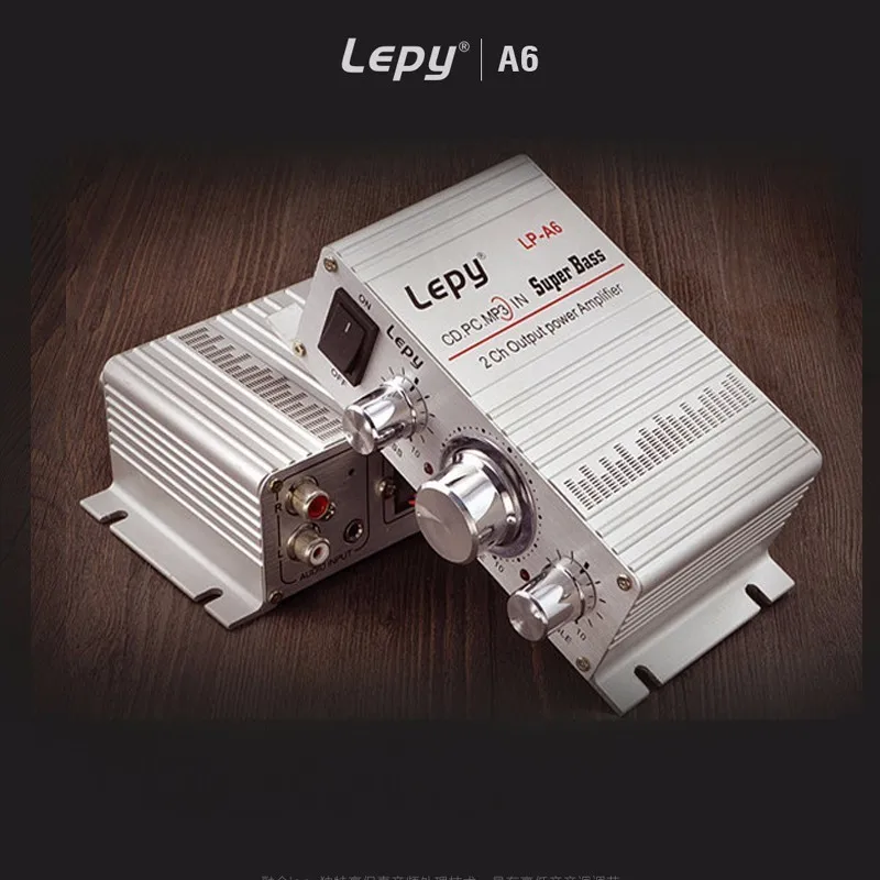 Lepy LP A6 Mini Car Audio Amplifier 2 Channal Hi Fi Stereo