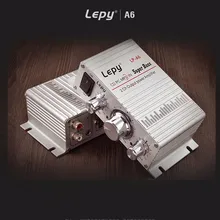 Lepy LP-A6 Mini Car Audio Amplifier 2 Channal Hi-Fi Stereo Output Power Volume Control AUX Mobile Phone MP3 MP4 Subwoofer