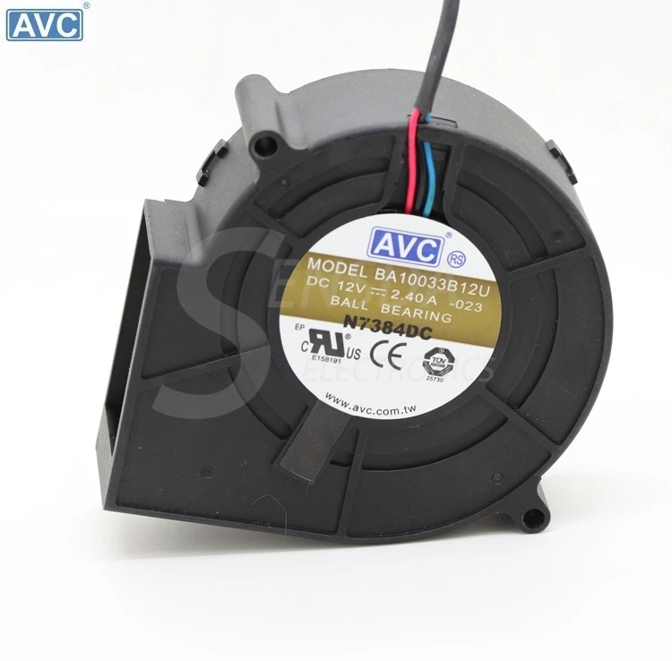 

For AVC air blowers BA10033B12U 9CM 9733 97*94*33 DC 12V 2.4A centrifugal computer cpu cooling fans