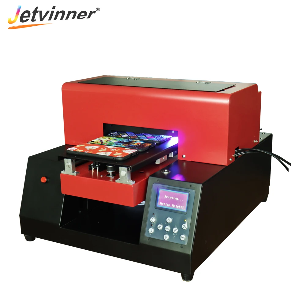 Jetivinner Advanced 6 color Printer Inkjet Printers A4 UV LED Print Machine for Phone Case Acrylic