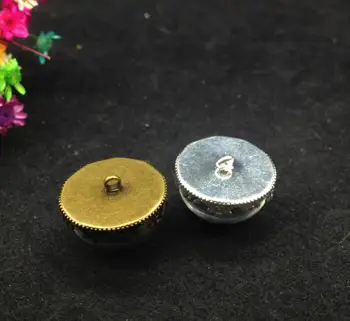

20ets/lot20mm Half glass globe with crown base set glass vial pendant DIY glass bottle dome cover necklace pendant jewelry charm