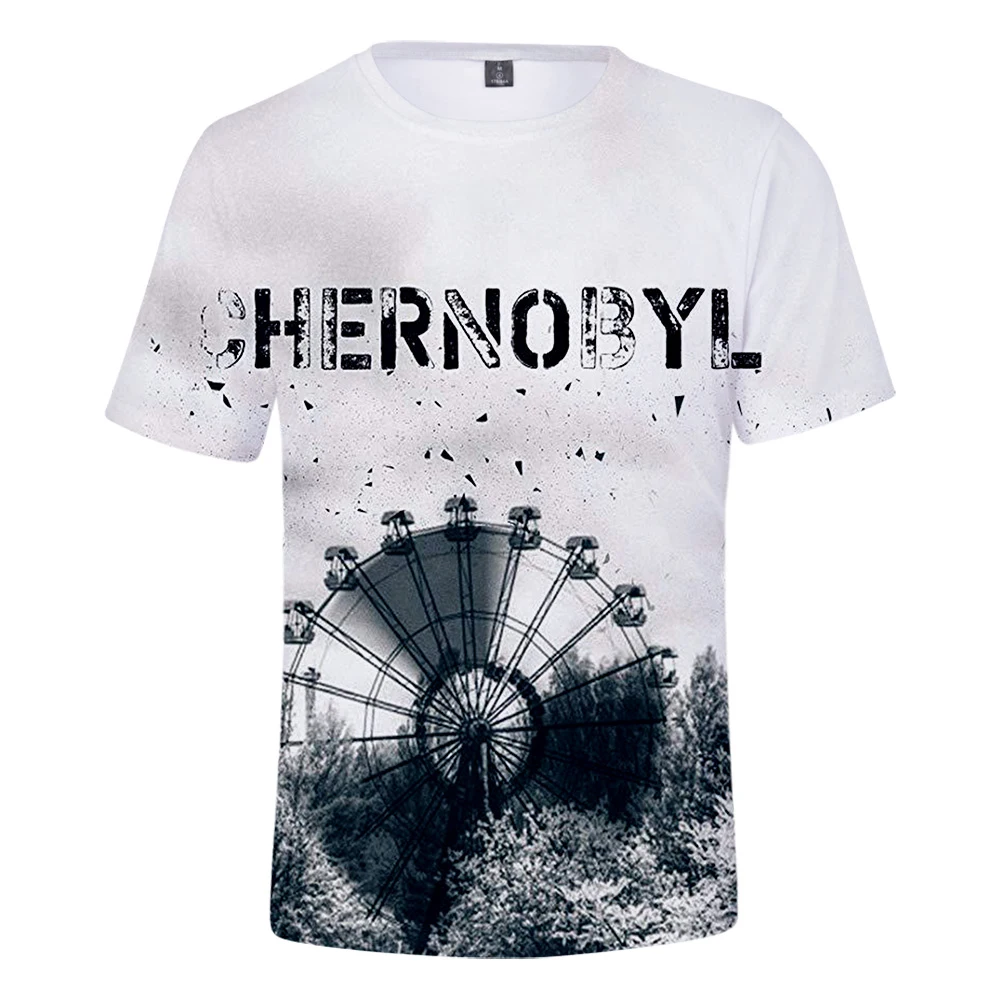 Новая Милая футболка, футболка с Чернобылем, летняя футболка высокого качества для мужчин/женщин, модные футболки с Чернобылем, топы, мягкие футболки
