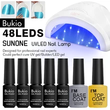 Сушилка для ногтей Bukio SUNone 48 Вт Светодиодный УФ лампа для ногтей профессиональная лампа для отверждения и инструменты для ногтей для всех ногтей и маникюра 30 шт. свет