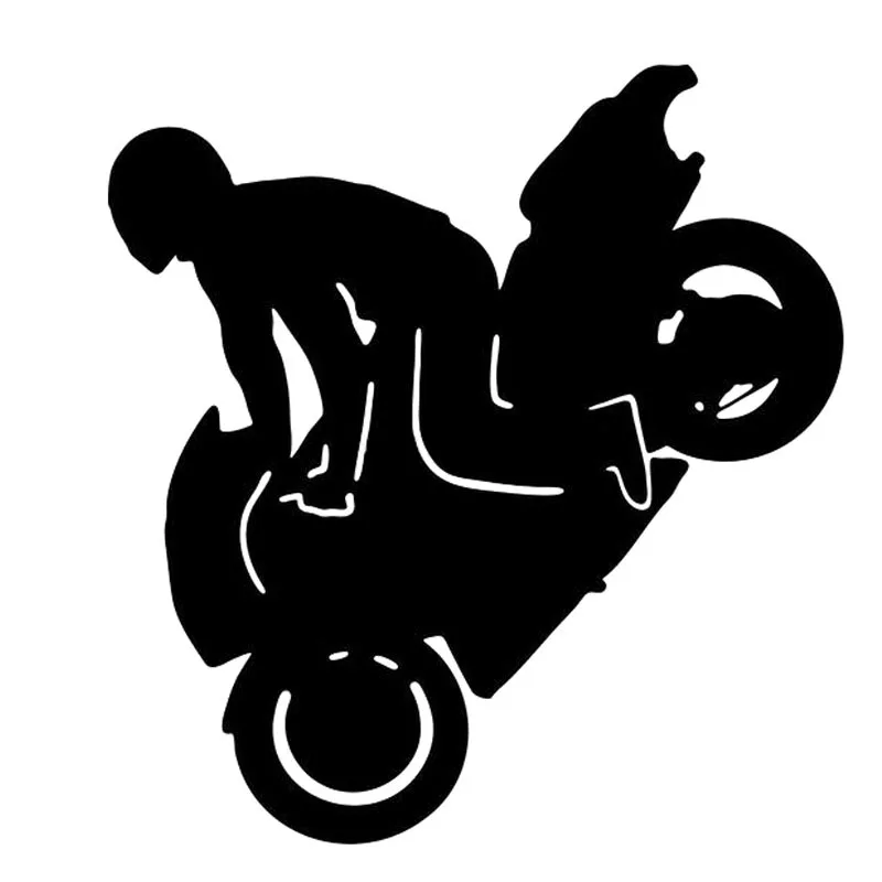 Stunt Rider Motorcycle Vinyl Decal Sticker