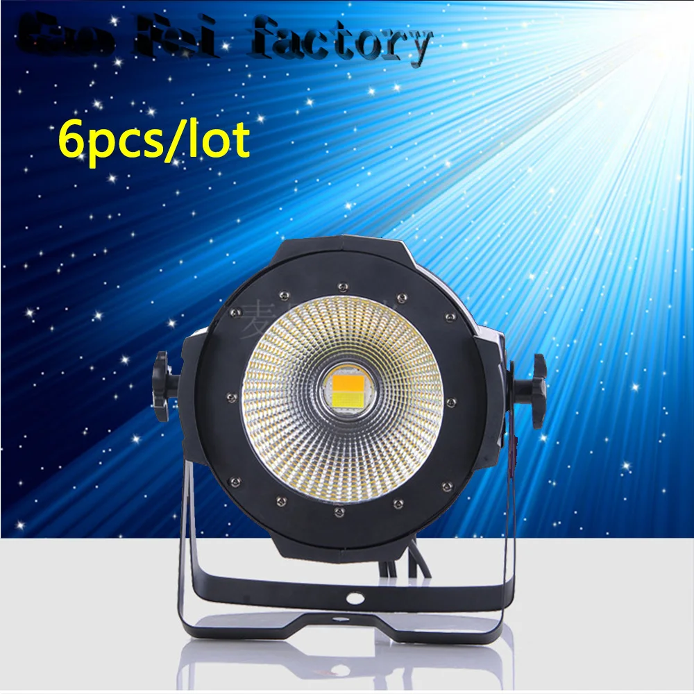 

6pcs/lot 100w cob led par can stage light warm white par can Warm White Or Cool White LED PAR stage Lighting for theater