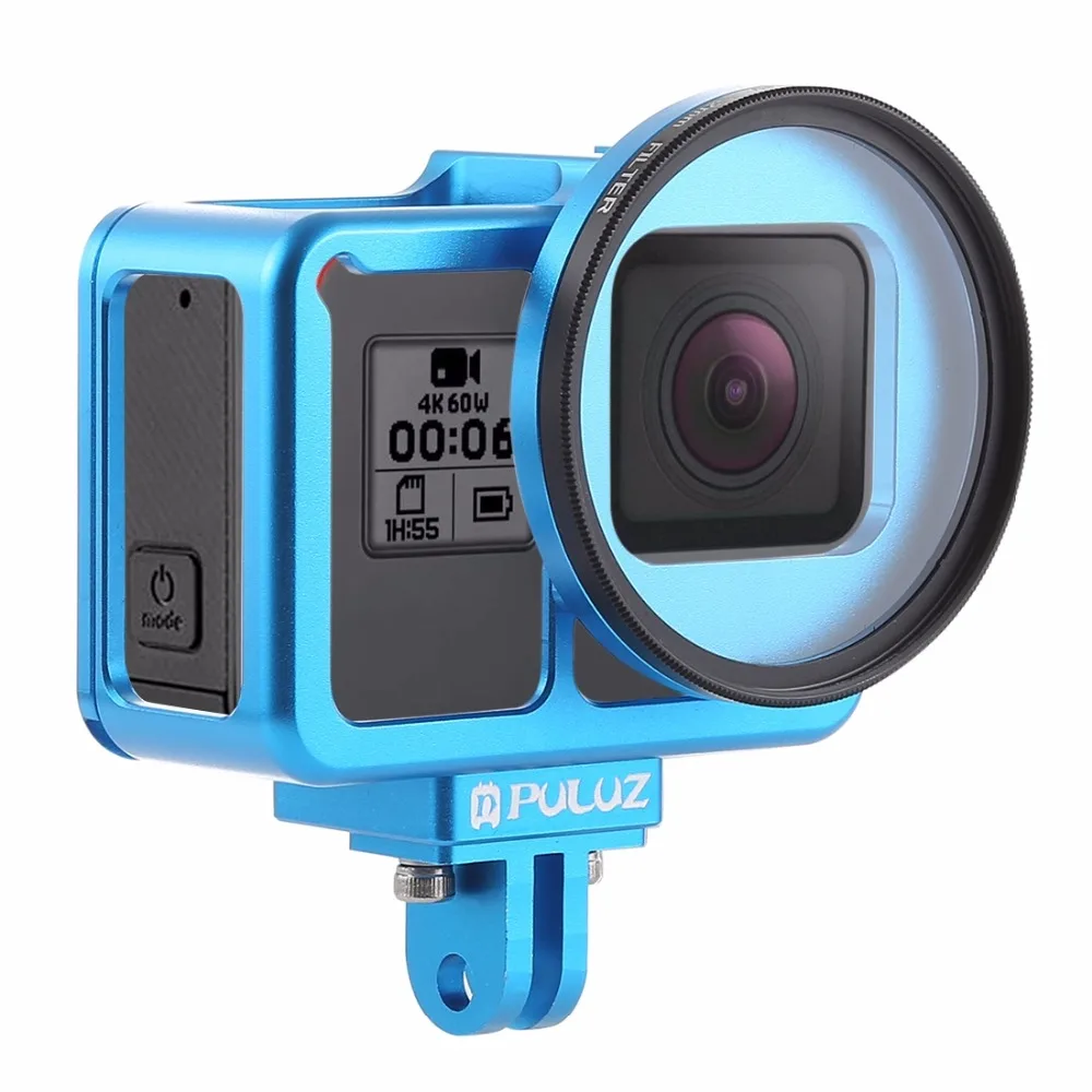 PULUZ чехол для GoPro HERO 7 черный серебряный белый корпус Защитная клетка страховая рамка для GoPro Hero 7