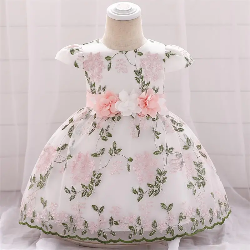 Vestidos Infantil/платье на крестины для маленьких девочек; праздничное платье принцессы; детское свадебное платье; коллекция года; летняя одежда для новорожденных девочек - Цвет: Picture color