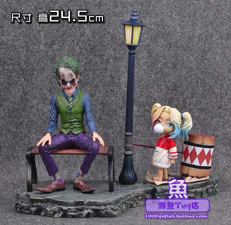 DC Comic Super Hero Film Statue Batman Suicide Squad villain The Joker Harleen Quinzel Harley Quinn