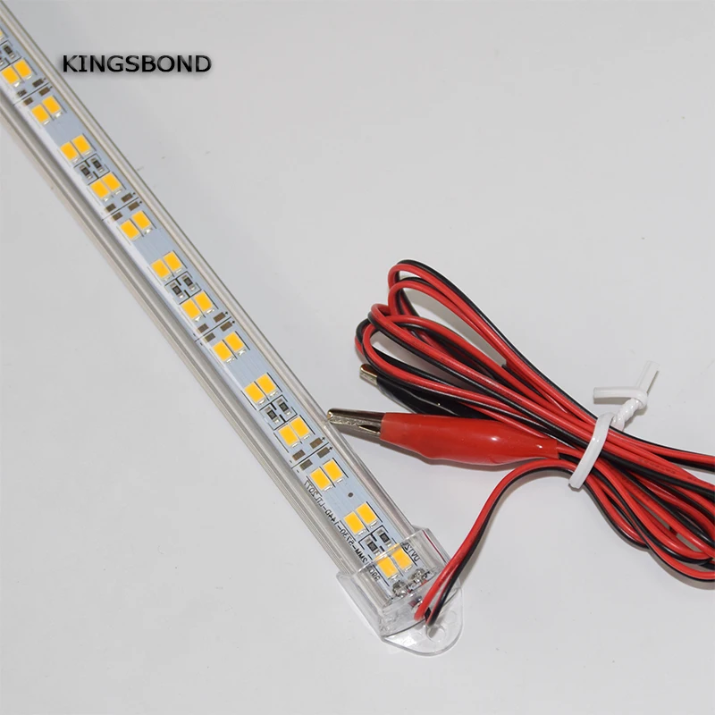 5 шт./лот 50 см DC12V двойной свет бар 5630 с крышкой ПК 72leds жесткая свет Жесткий Газа крокодил для портативный аккумулятор