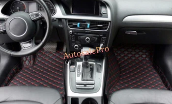 

Right / Left Hand Drive black red grid Car Front Rear Floor Mat Pad Carpets Cover For Audi A4 Allroad Quattro 2008 - 2016