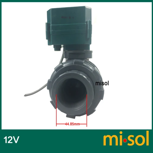 Моторизованный клапан ПВК 12 V, DN40 BSP(1,"), ПВХ клапан, 2 варианта, электрический клапан из ПВХ, CR01