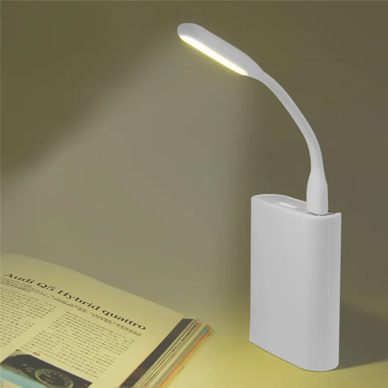 Мини Портативный USB светодиодный светильник 5 в 1,2 Вт супер яркий книжный светильник лампа для чтения для внешнего аккумулятора ПК ноутбука TSLM1 - Испускаемый цвет: white