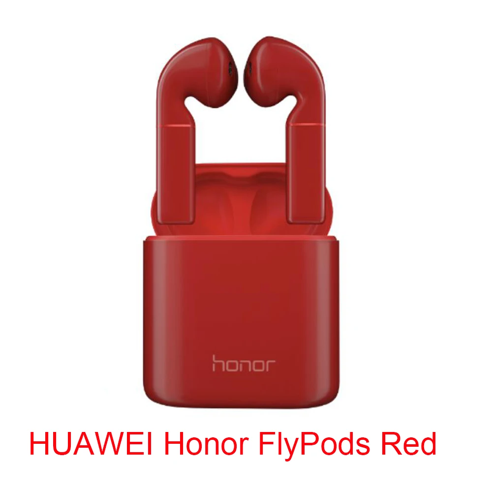 Red Wine Huawei Honor Flypods Беспроводные Наушники Hi-Fi HI-RES Bluetooth 5,0 беспроводной аудио водонепроницаемый IP54 контроль беспроводного заряда - Цвет: Red Wine