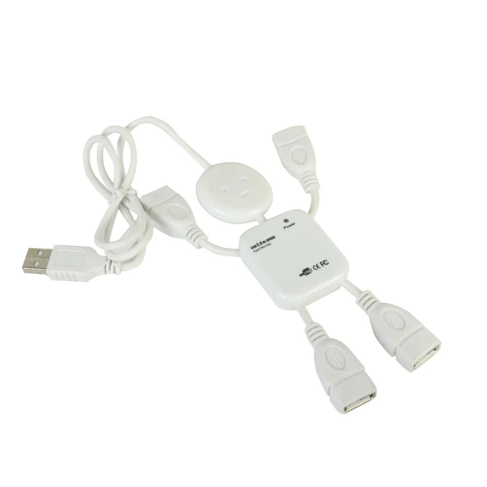 Высокоскоростной мини концентратор USB 2 0 4 порта портативный usb хаб 480 Мбит/с