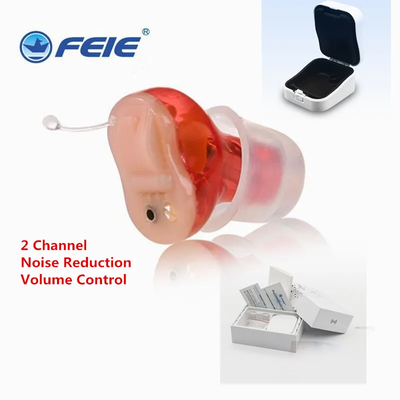 

CIC Earphone Headset Deafness Digital Hearing Amplifier 2 Channel Deaf Aid Ear Care Tool Medical Instrument S-10A Dropship